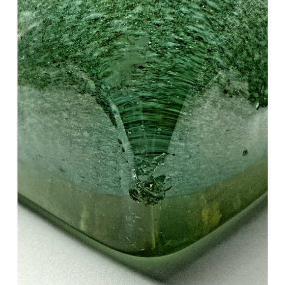 MCM Barovier Toso Eugenio or Aborigeni Art Glass Square Bowl Ashtray Gold Jade - Picture 5 of 16